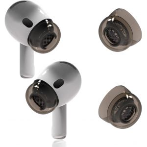 KAL-Embouts Pour Air Pods 4 Avec Trou De Réduction Du Bruit, Bouchons D'Oreille De Remplacement En Silicone Souple Antidérapant Avec Boîte De Rangement Portable (Black, S) - Neuf