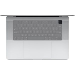 KALANKA-Protection Clavier Silicone pour MacBook Pro/Max 14/16"" M1-M4(A2992 A3112 A3401 A3185 A2485 A2780 A2991 A3403 A3186) Air 13,6/15,3"" M2-M4(A3113 A3240 A2941 A3114 A3241) US/ANSI - Transparent - Neuf