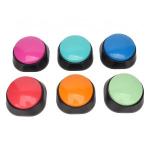 Lot De 6 Boutons D'enregistrement Vocal, Enregistrables En 30 Secondes, Pour Le Dressage Des Animaux De Compagnie - Neuf
