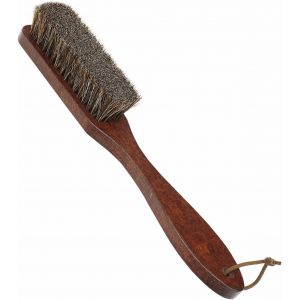 JGD-Brosse &agrave; Upholstery Soft 100% Poils de Cheval Naturels avec Manche en Bois, Brosse en poils naturels pour nettoyer Feutre/Chapeau de cowboy/Chaussures/V&ecirc;tements/Canap&eacute;s et Meubles en tissu/Chapea - Neuf