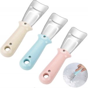 Pelle À Glace Pour Réfrigérateur 3pcs,Pelle De Dégivrage En Acier Inoxydable Avec Poignée En Plastique - Neuf