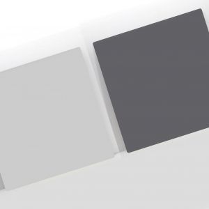 Toile de fond de photographie couleur pure, panneau de fond double face impermeable pour la prise de vue en gris brumeux et gris fonce - Neuf