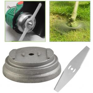 Adaptateur de couvercle de montage de lame de tondeuse à gazon en acier inoxydable, pour débroussailleuse à gazon électrique au Lithium-3pcs - Neuf