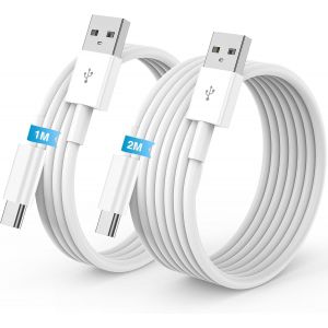 Carplay Câble USB A vers USB C pour iPhone 16 iPhone 15 Pro Max Chargeur cordon 1M+2M,[Certifié MFi] Cable USB Chargeur pour Apple iphone 16 15 Plus Voiture Charge Rapide pour Samsung,iPad Pro,Android - Neuf