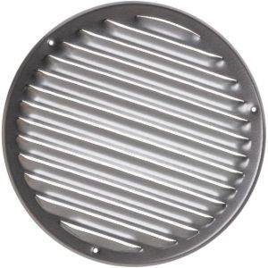 KALANKA-Ø 160mm Grille de Ventilation avec Moustiquaire - Grilles d'aération en Métal - Acier, Galvanisé - Neuf