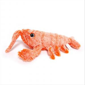 Peluche Homard Chien Jouet,Électrique Sauter Crevette Chat Jouet Simulation Peluche Homard Jouet Interactif Chat Ty-Yuyu - Neuf