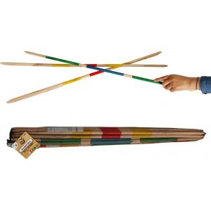Mikado G&eacute;ant-Fsc-140787-2 &Agrave; 6 Joueurs-Multico- Bois-Jeu Pour Enfant-Jeu De Soci&eacute;t&eacute;-Jeu D'adresse-Jeu De Plein Air-80 Cm X 1 Cm-&Agrave; Partir De 4 Ans - Neuf
