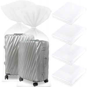 4 Pi&egrave;ces Sac De Rangement Extra Larges, 100&times;150Cm Grand Sac De Rangement Transparent, Sac Plastique Rangement, Sac Rangement Pour Bagages, Meubles, Consolateurs, Cha - Neuf