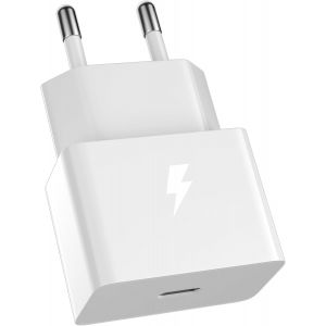 JGD-Chargeur Mini 25 W pour Galaxy A35 A55 A54 A34 A53 5G Samsung A16 A17 A26, Charge Super Rapide PD 25 Watt Adaptateur USB C Plug Mobile pour Samsung S26 S25 S24 Tab S9 FE Z Flip7, Adaptateur Uniqu - Neuf