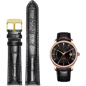 Kal-Bracelets De Montre En Cuir Gaufré Crocodile Véritable Rapide Etanche 12 To 24mm Bracelets De Montre Italie Cuir Argent Inoxydable Bande De Remplacement Femme Homme - Neuf