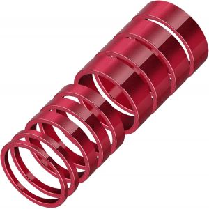 9 Pièces Entretoises Vtt Guidon Vtt Entretoise En Aluminium Pour Vélo 1 1/8 Pouce Aluspacer.[F1252] - Neuf