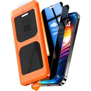 Kal-Verre Trempé Anti Espion Pour Iphone 16 Plus/Iphone 15 Plus 6,7 Pouces, Véritable Anti-Espion À 25°, Dépoussiérage Automatique, Sans Bulles, 9h, Coques De Téléphone Compatibles, 2 Pièces - Neuf