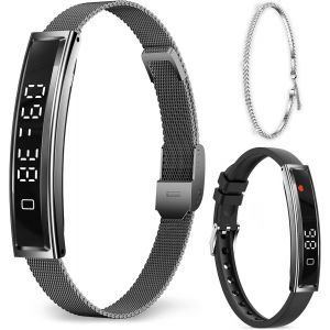 Montre Connect&eacute;e Femme Homme,16.5G Petit &Eacute;cran Podometre Smartband, Surveillance Sommeil/Stress/Rythme Cardiaque/Spo2,12 Modes Sportifs,&Eacute;tanche Fitness Tracker Smartwatch Pour Android Ios - Neuf