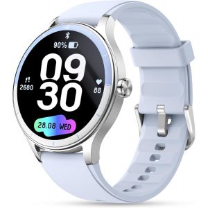 Montre Connect&eacute;e, 41mm Fitness Tracker, R&eacute;pondre/Faire Des Appels, 1,27"" Smartwatch Num&eacute;rique Avec Moniteur De Fr&eacute;quence Cardiaque/Stress/Sommeil, Ai Voice, Calculatrice, Calendrie[Mon8301645] - Neuf