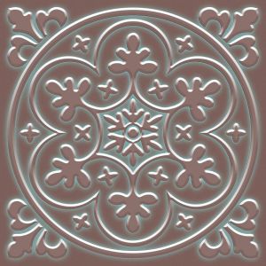 Stickers carrelage pour cuisine,salon,salle de bains avec Design Floral en relief,amovible 20 * 20cm,pack de 10 éléments de décoration intérieure (bronzen) - Neuf