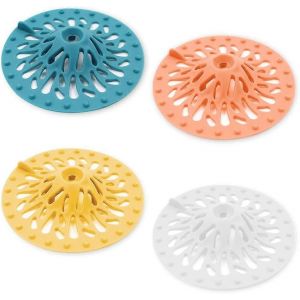 Lot de 4 Silicone Volcano Hair Catcher pour salle de bain - Neuf