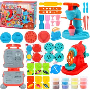 51 Pi&egrave;ces P&acirc;te &Agrave; Modeler pour EnfantsAccessoire Pate A Modeler pour Cr&eacute;er des Hamburgers et des Pizza et des Cr&egrave;me Glac&eacute;ePate a Modeler DIY Jouet Cr&eacute;atif Cadeau - Neuf