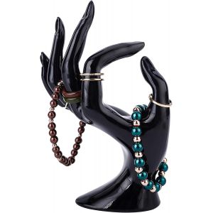Affichage De Bijoux En Forme De Main, Le Soutien Pour Les Bagues, Les Bracelets, Les Bijoux, La Vitrine De La Maison Et Le Magasin, Noir, 1 Pièce - Neuf