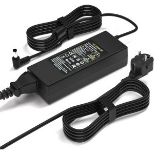 CMWX-Alimentation 19,5V pour Sony Bravia TV 24'' 32'' 40'' 42'' KDL série KDL-24 KDL-32 KDL-40 KDL-40 KDL-48R510C KDL-40R510C KDL-48W650D KDL40W600B Écran LED HDTV LCD Câble de Chargeur TV - Neuf