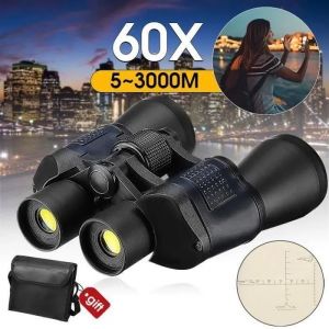 Jumelles T&eacute;lescope 60x60 HD 3000M Vision Jour et Nuit Nocturne Etanche Camping C0C70F - Neuf