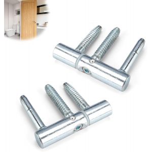 Charniere Porte, 2 Pi&egrave;ces Gond Porte Interieur, Charniere Porte Lourde Galvanis&eacute;es, Paumelles de Porte, Bonne Stabilit&eacute;, pour Portes Int&eacute;rieures en Bois - Neuf