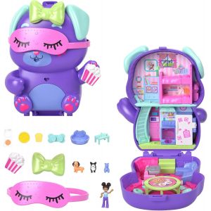 KALANKA-Coffret Chiot Festif Jouet de voyage avec 1 mini-figurine, chiens, nourriture et accessoires de mode, JCR38 - Neuf