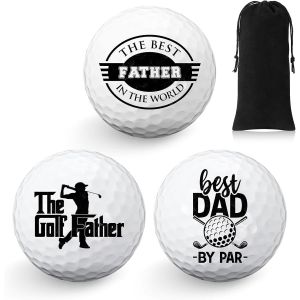 Gjhgf-3 Pezzi Set Regalo Di Palline Da Golf Happy Birthday Divertente Regalo Palline Da Golf Per Golfisti Uomini Papà Un'unità Di Dimensioni Standard - Neuf