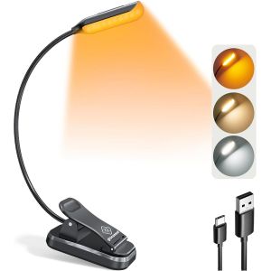 Lampe Livre 10 Led,Lampe De Lecture Au Lit,Liseuse Lampe Rechargeable,3 Couleurs & 3 Intensités,Autonomie 80h,Idéale Pour Amoureux Livres,Gadget Insolite Utile.[E99] - Neuf