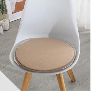 Lot De 4 Coussins De Chaise Ronds, Coussins De Siège En Mousse À Mémoire De Forme, Coussins De Chaise Antidérapants Adaptés Aux Tabourets De Bar, De Bureau Et De Salle À Manger C - Neuf
