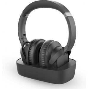 Ensemble &iquest; Casque Tv Sans Fil Bluetooth Pour Regarder La T&eacute;l&eacute;vision, Son Clair, Installation Facile, Base De Recharge, 35H Autonomie, Confortable, Compatible Avec Optique, Aux Et Bluetooth - Neuf