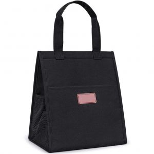 Sac a dejeuner isotherme, sac fourre-tout isotherme, double de papier d'aluminium epais non tisse, sac a dejeuner, sac d'epicerie pour le travail, les voyages, les pique-niques - Neuf
