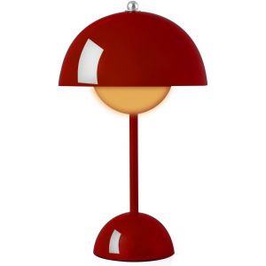 Lampe De Table À Intensité Variable Lampe Champignon Lampe Led Sans Fil À Intensité Variable 3 Couleurs De Lumière Réglables Batterie Interne Rechargeable Avec Câble De Charge Usb Classe - Neuf