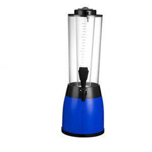 Distributeur De Boissons, Distributeur De Boissons Tour De 2,5 L, Tour De Table, Avec Tube A Glace Et Lumieres Led, Pour Une Utilisation Dans Un Bar A Domicile (Bleu) - Neuf