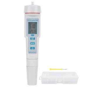 HJLIAN Stylo de test de qualite de l'eau 4 en 1, testeur PH/EC/TDS/TEMP pour piscine, laboratoire d'eau potable - Neuf