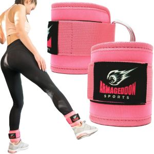 Sangle Cheville Musculation Poulie Femme ¿ 2 Pièces Ankle Strap Fitness Avec Anneaux D ¿ Sangle Kickback Cheville Pour Fessiers, Jambes, Abducteurs ¿ Accessoire Gym & Câble Machine[Ela710084] - Neuf