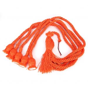 HJLIAN Lustre vintage en corde de nylon de style campagnard de 1 m, lampe suspendue a culot E27, 85-260 V, 5 tetes - Neuf
