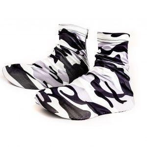 Couvre-Chaussures D'exterieur Antiderapant, Respirant, Leger, Unisexe, Pour Chaussures De Randonnee, Alpinisme, Camouflage Noir Et Blanc, Taille Xl - Neuf
