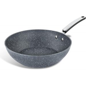 Jexnovashop-Expert Neverstick+ Po&ecirc;le Wok 28 Cm, Po&ecirc;le &Agrave; Frire Profonde Antiadh&eacute;sive, Poign&eacute;e Ergonomique, Convient Pour Toutes Les Plaques De Cuisson, Y Compris L'induction, Sans Pfoa, Passe Au - Neuf