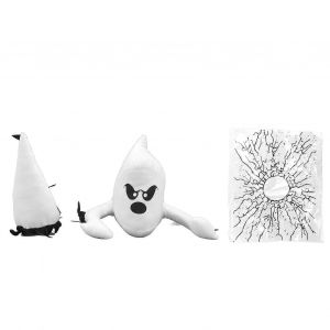Peluche fantome en colere, fantomes qui s'ecrasent, fantome de fenetre brisee pour decoration de fete interieure et exterieure - Neuf