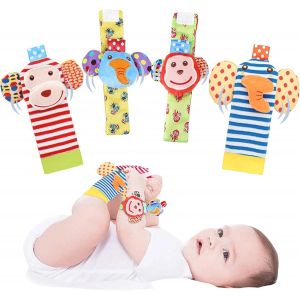 Mdy-Hochet Bebe, Poignet Et Chaussettes Hochet, Jouet Bebe 0 3 6 Mois, 0-9 Mois Jouet Nouveau Né Garçon Fille - Neuf