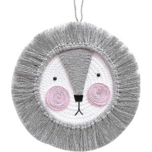 Pendentif en corde de coton de d&eacute;coration de style nordique fait &agrave; la main,pendentif de d&eacute;coration murale pour enfants en coton et lin tiss&eacute; dessin anim&eacute;,d&eacute;coration murale &agrave; la maison decora - Neuf