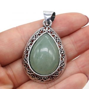 Pendentifs En Pierre Naturelle, Goutte D'eau, Opale Lapis Lazuli Pour La Fabrication De Bijoux, Collier Pour Femmes, Cadeaux--Green Aventurine - Neuf