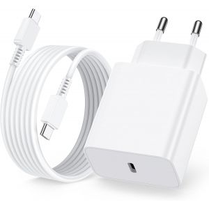 JGD-Chargeur USB C for Samsung 45W, Chargeur Rapide Type C Secteur Adaptateur, Chargeur Samsung Type-C avec C&acirc;bles de 2M for Sam-Sung Galaxy S24 Ultra/S25 Ultra/S23 Ultra/S22/S21/S20/S9/S8/S7 Note20 - Neuf