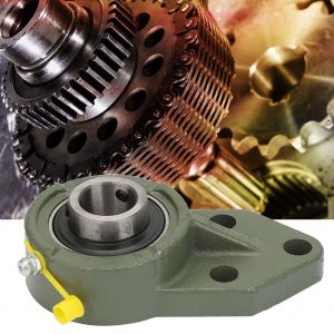 Roulement a billes en acier a haute teneur en carbone et chrome avec bride de support a billes a 3 boulons (UCFB204) - Neuf