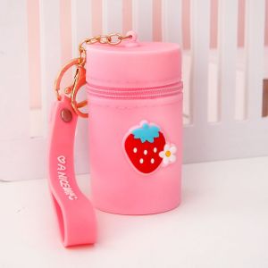 Petit Trousseau De Porte-Monnaie, Seau Keychain Porte-Monnaie Changer La Poche De Silicone Keychain Porte-Monnaie Porte-Monnaie - Neuf
