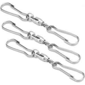 Mevronisshop-10 Pièces À Double Clip À Rotation Lisse, Crochet Rotatif À 360 ° Pour Les Carillons À Vent De Mangeoire À Oiseaux En Rotation(S) - Neuf