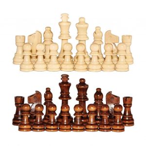 Jeu D'echecs Pratique Avec Un Plateau En Bois Compact Et Leger, Accessoires Pour Les Ecoles, Pieces D'echecs En Bois, Jeu D'echecs A Domicile. - Neuf