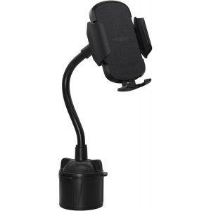 Porte Telephone Porte Gobelet, Support T&eacute;l&eacute;phone Voiture Universel Gooseneck R&eacute;glable Porte-Gobelet Support Gobelet Pour Iphone,Samsung,Huawei, Sony (Black) - Neuf