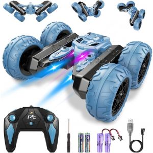 Hamiltion-Voiture Télécommandée, Voiture Telecommandé Enfant 3 4 5 6 7 8 Ans, 4X4 Voiture Télécommandée Drift, Jouet Cadeau Garcon Voiture Rc Voltige Avec Lumières Led Et Musique - Neuf