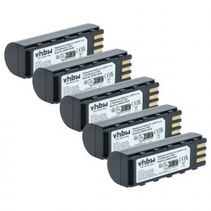 vhbw 5x Batterie compatible avec Leuze HS6578 scanner de code-barre POS (2200mAh, 3,7V, Li-ion) - Neuf